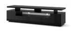 EVA 180 TV Stand - 70.87" in Black Matt/Black Gloss - Modern & Elegant Living Room Furniture