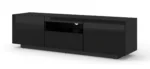 AURA 150 TV Stand - 59.06-inch Elegant Black Matte & Gloss Finish, Versatile & Functional Design