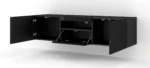 AURA 150 TV Stand - 59.06-inch Elegant Black Matte & Gloss Finish, Versatile & Functional Design - Image 5