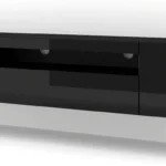 AURA 200 TV Stand - 78.74 in Black Matt & Gloss | Modern, Elegant & Functional TV Cabinet