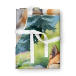 Akita Spring Garden Apron - Vibrant, Durable, and Versatile Apron for Cooking, Baking, Grilling, and More - Image 3