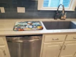 Akita The Chef Dish Drying Mat - Stylish & Absorbent Kitchen Counter Accessory, 14" x 22" - Unique Akita Artwork - Image 3