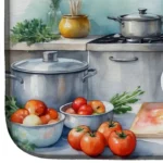 Akita The Chef Dish Drying Mat - Stylish & Absorbent Kitchen Counter Accessory, 14" x 22" - Unique Akita Artwork - Image 4