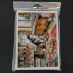Alaskan Malamute Christmas Cookies Greeting Cards | Festive Holiday Cards Pack of 8 with Envelopes - Image 3