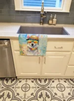 Alaskan Klee Kai Hippie Dawg Plush Velour Kitchen Towel - Durable, Absorbent & Stylish - Image 2