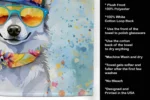 Alaskan Klee Kai Hippie Dawg Plush Velour Kitchen Towel - Durable, Absorbent & Stylish - Image 5