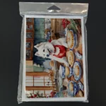 American Eskimo Christmas Cookies Greeting Cards - Pack of 8 | High-Quality Holiday Cards with Envelopes for Dog Lovers - Image 3