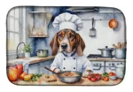 American English Coonhound Chef Dish Drying Mat - Absorbent & Non-Slip, 14x22 Inches