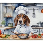 American English Coonhound Chef Dish Drying Mat - Absorbent & Non-Slip, 14x22 Inches