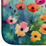 Anemones in Watercolor Dish Drying Mat - Absorbent & Stylish Kitchen Accessory - Image 4