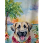 Anatolian Shepherd Luau Kitchen Towel - Plush Velour, Decorative & Highly Absorbent, 15x25 inches