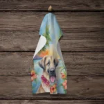 Anatolian Shepherd Luau Kitchen Towel - Plush Velour, Decorative & Highly Absorbent, 15x25 inches - Image 4