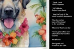 Anatolian Shepherd Luau Kitchen Towel - Plush Velour, Decorative & Highly Absorbent, 15x25 inches - Image 5