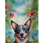 Australian Cattle Dog Luau Kitchen Towel Luxuriously Soft & Highly Absorbent, Perfect for Your Stylish Kitchen