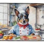 Australian Cattle Dog The Chef Dish Drying Mat - Stylish & Absorbent Kitchen Accessory