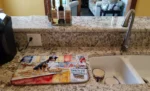 Adorable Australian Shepherd Christmas Cookies Dish Drying Mat Absorbent, Non-Slip, Machine Washable 14" x 22" - Image 2
