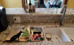 Australian Kelpie Cozy Christmas Dish Drying Mat - Festive & Functional Kitchen Accessory - Image 2