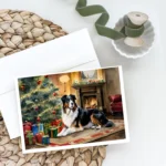 Australian Shepherd Cozy Christmas Greeting Cards - Pack of 8 | Stunning Breed-Specific Art | 5x7 Blank Cards with Envelopes - Image 2