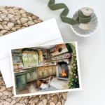 Basset Hound Christmas Cookies Greeting Cards - Pack of 8 | Perfect for Holiday Wishes - Image 2