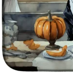 Basenji Fall Kitchen Pumpkins Dish Drying Mat - Absorbent, Machine-Washable, Non-Slip | Seasonal Kitchen Decor - Image 4