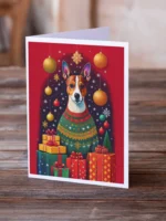 Basenji Holiday Christmas Greeting Cards Pack of 8 - High-Quality Breed-Specific Art, Blank Inside for Personalized Messages - Image 2