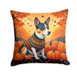 Basenji Fall Throw Pillow - Cozy & Durable 18x18 Fabric Decorative Cushion | Perfect for Indoor & Outdoor Use