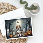 Beagle Spooky Halloween Greeting Cards Pack of 8 - High-Quality, Blank Interiors for Personalized Messages & Festive Celebrations - Image 2