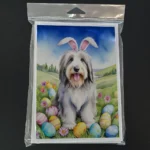 Bearded Collie Easter Egg Hunt Greeting Cards - Pack of 8 - Perfect for Easter Celebrations & Special Occasions - Image 3