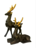 Elegant Resin Black Deer Showpiece Set of 2 - Perfect for Home & Office Decor - Image 6