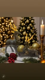 Elegant Resin Black Deer Showpiece Set of 2 - Perfect for Home & Office Decor - Image 8