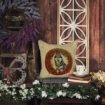 Alaskan Malamute Christmas Throw Pillow - Festive Holiday Decor | Comfortable Indoor & Outdoor Cushion - Image 4