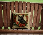 Festive Australian Kelpie Christmas Throw Pillow - Brighten Your Home & Garden - Image 2
