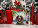Vibrant American Water Spaniel Luau Throw Pillow | Indoor & Outdoor Decor | 14x14 Inches - Image 5