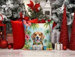 Beagle Luau Throw Pillow - Vibrant Outdoor Decorative Cushion for Patio & Home Decor - Image 5