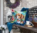 Beagle Luau Throw Pillow - Vibrant Indoor & Outdoor Comfort - Image 4