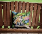 Akita Spring Garden Throw Pillow - Vibrant & Comfortable Outdoor Decor | Caroline's Treasures - Image 2