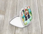 Australian Shepherd Luau Compact Mirror Stylish & Durable Makeup Accessory for On-the-Go - Image 2