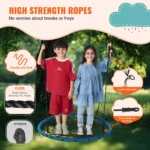 VEVOR 40 Inch Spider Web Saucer Swing - Outdoor Round Kids Swing, 750 lbs Capacity, Weather-Resistant - Image 3