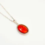 Classic Quintessence Amber Pendant - Vintage Elegance with Baltic Amber & Sterling Silver | Timeless Jewelry