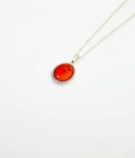 Classic Quintessence Amber Pendant - Vintage Elegance with Baltic Amber & Sterling Silver | Timeless Jewelry - Image 3