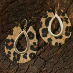 Stylish Leopard Print Hollow Out Drop Earrings - Lightweight & Fashionable | Perfect Accessory for Any Occasion