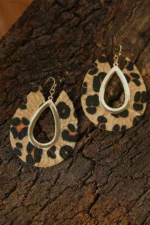 Stylish Leopard Print Hollow Out Drop Earrings - Lightweight & Fashionable | Perfect Accessory for Any Occasion