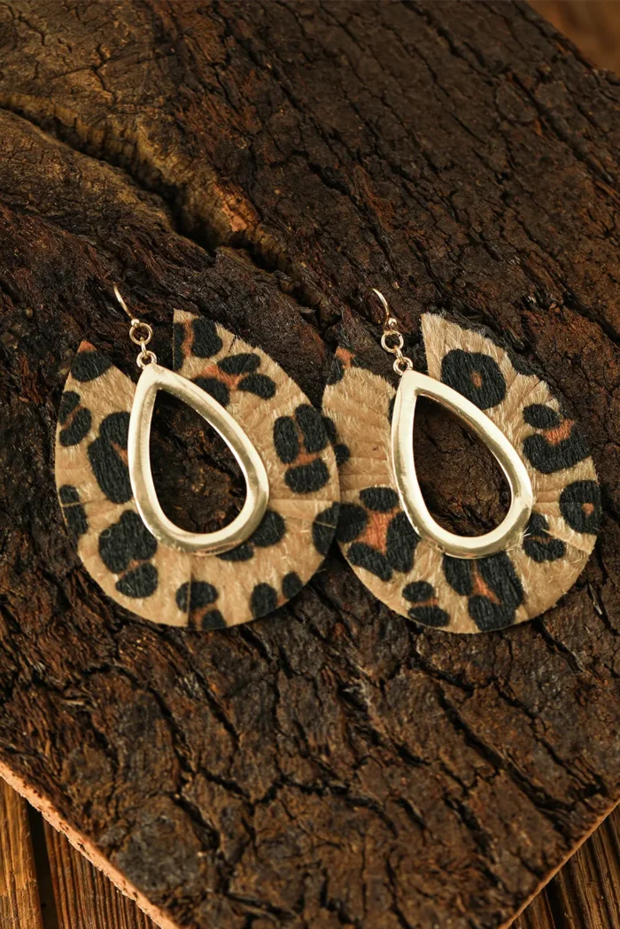 Stylish Leopard Print Hollow Out Drop Earrings - Lightweight & Fashionable | Perfect Accessory for Any Occasion - Image 2