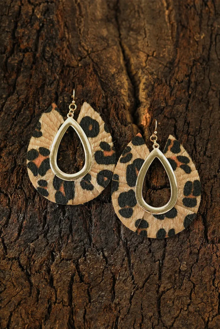 Stylish Leopard Print Hollow Out Drop Earrings - Lightweight & Fashionable | Perfect Accessory for Any Occasion - Image 3