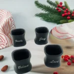 Elegant Christmas Napkin Rings Set of 4 | Handmade Matte Finish | Perfect for Holiday & Wedding Table Decor - Image 2