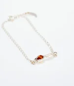 Elegant Tulip Amber Bracelet - Sterling Silver & Baltic Amber - Perfect Gift Jewelry