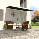 Premium Retractable Awning 98.4" x 59.1" Anthracite - UV & Weather Resistant, Adjustable Height & Angle, Durable Steel Frame - Image 6
