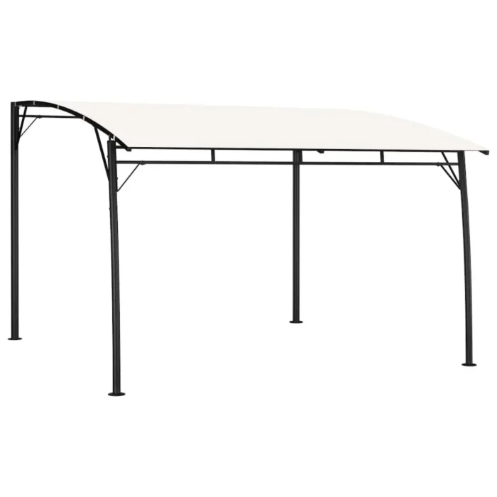 Garden Sunshade Awning 118.1" x 118.1" x 100.4" in Cream - Ideal for Outdoor Parties and Relaxation - Image 6