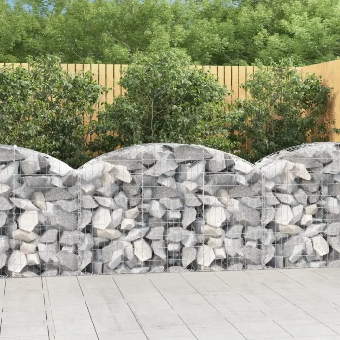 Premium Arched Gabion Basket - Durable Galvanized Iron 59.1"x19.7"x31.5"/39.4" for Decorative & Functional Garden Barriers - Image 6