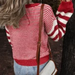 Emily Stripe Textured Sweater - Cozy & Stylish Winter Essential for Women
